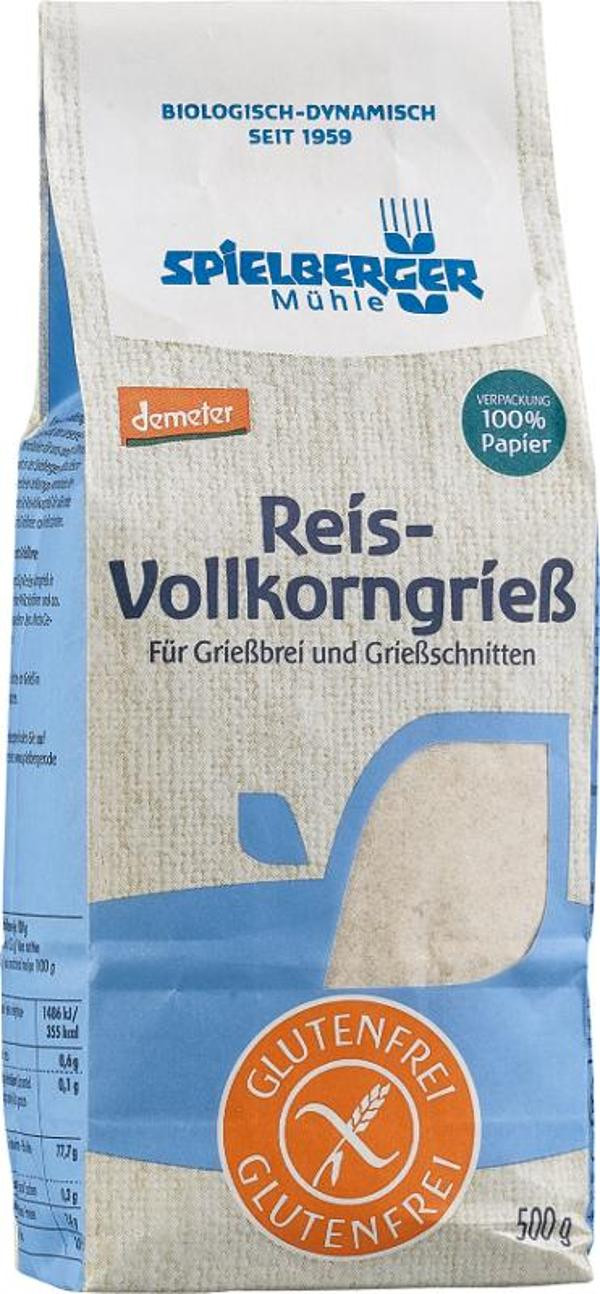 Produktfoto zu Reis-Vollkorngrieß, 500 g