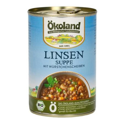 Produktfoto zu Linsensuppe mit Würstchenscheiben, 400 g