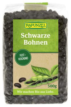 Produktfoto zu Bohnen schwarz, 500 g