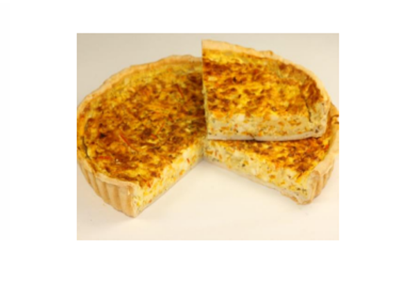 Produktfoto zu Kürbis-Käse-Quiche, 8er (eckig) - Bio-Backhaus Wüst