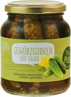 Produktfoto zu Gewürzgurken süß sauer, 350 g