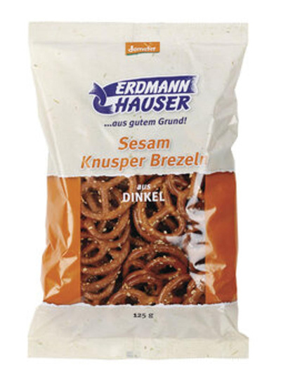 Produktfoto zu Dinkelknusperbrezel mit Sesam, 125 g
