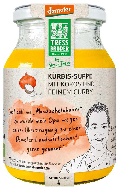 Produktfoto zu Kürbis-Kokos Suppe im Glas, 450 ml