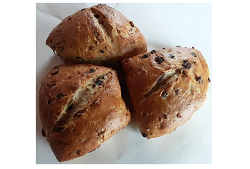 Produktfoto zu Feigen-Schoko-Brötchen, 3 Stück - Bio-Backhaus Wüst