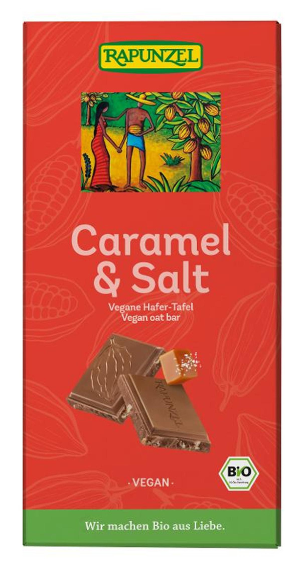 Produktfoto zu Schokolade Caramel & Salt vegan, 100 g