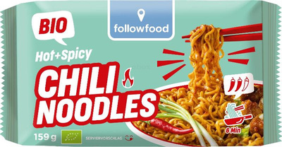 Produktfoto zu Hot + Spicy Chili Noodles, 159 g