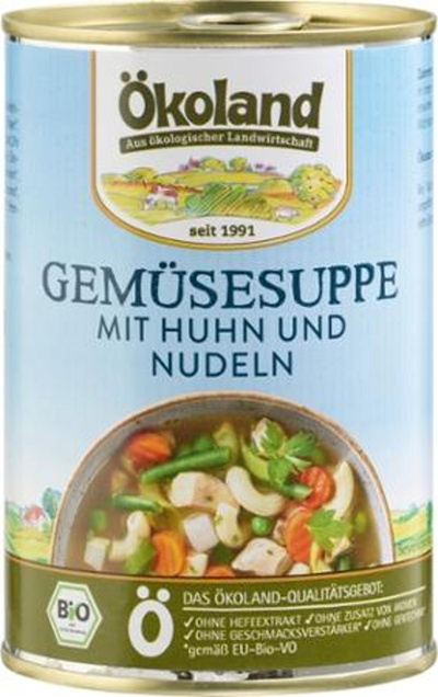 Produktfoto zu Gemüsesuppe mit Huhn, 400 g