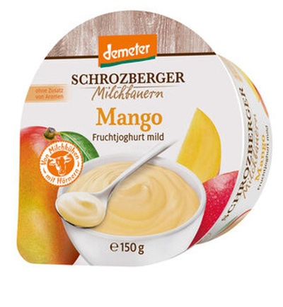 Produktfoto zu Joghurt Mango 3,5 % Becher, 150 g