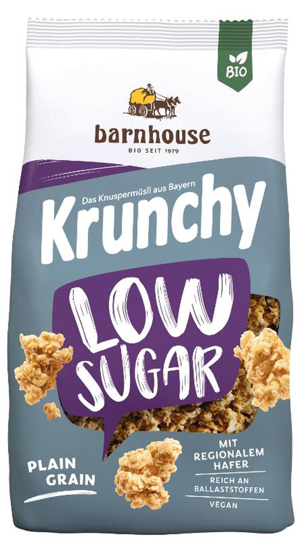 Produktfoto zu Krunchy Low Sugar Plain Grain, 375 g
