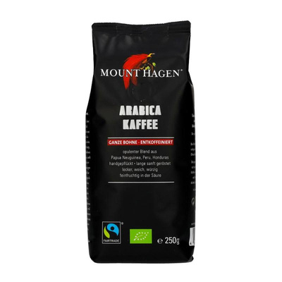 Produktfoto zu Röstkaffe ganze Bohne entkoffeiniert, 250 g