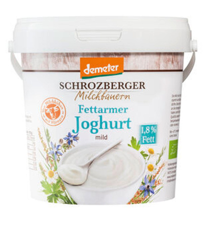 Produktfoto zu Fettarmer Joghurt 1,8%, 1 kg