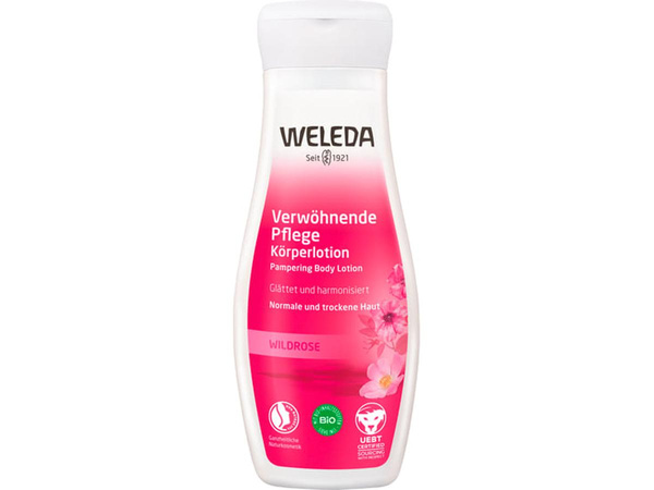 Produktfoto zu Verwöhnende Pflege Körperlotion mit Wildrose, 200 ml - 50% reduziert, da MHD 12.2025