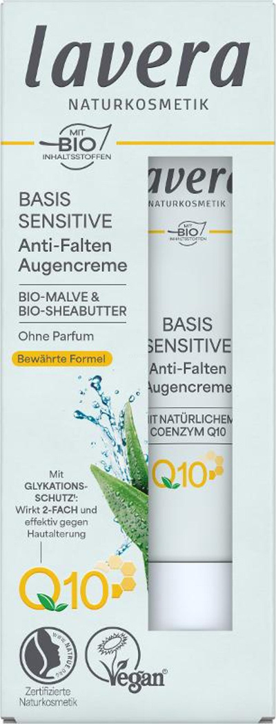 Produktfoto zu Basis Sensitiv Anti-Falten Augencreme Q10, 15 ml