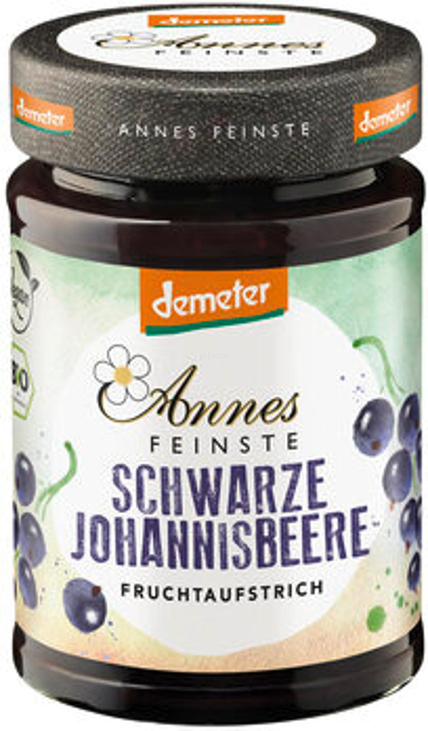 Produktfoto zu Schwarze Johannisbeere Fruchtaufstrich fein Demeter, 200 g
