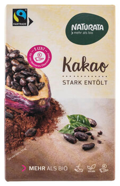 Produktfoto zu Kakaopulver stark entölt, 125 g