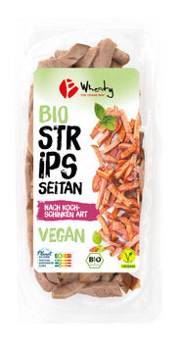 Produktfoto zu vegane Strips nach Kochschinken Art, 100 g