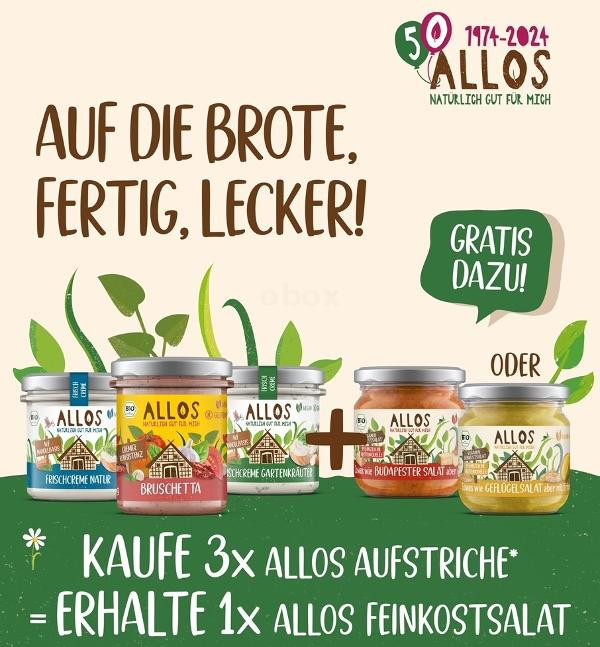 Produktfoto zu AKTION 3x Brotaufstriche + 1x Feinkostsalat