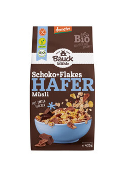 Produktfoto zu Hafer Müsli Schoko Flakes gf, 425 g