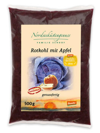 Produktfoto zu Rotkohl mit Apfel Demeter, 500 g