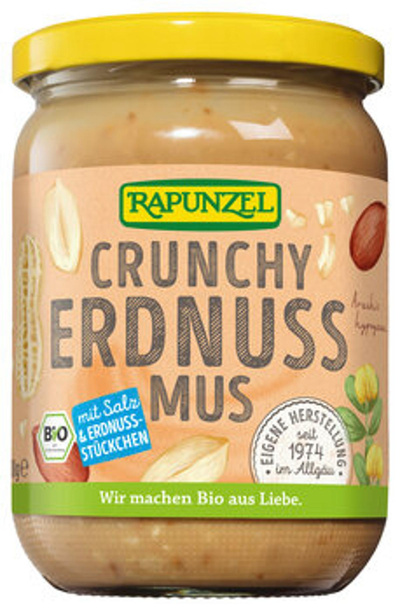 Produktfoto zu Erdnussmus Crunchy mit Salz, 500 g