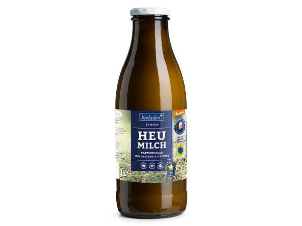 Produktfoto zu Heumilch Kuh & Kalb 3,8 % Demeter, 1 l