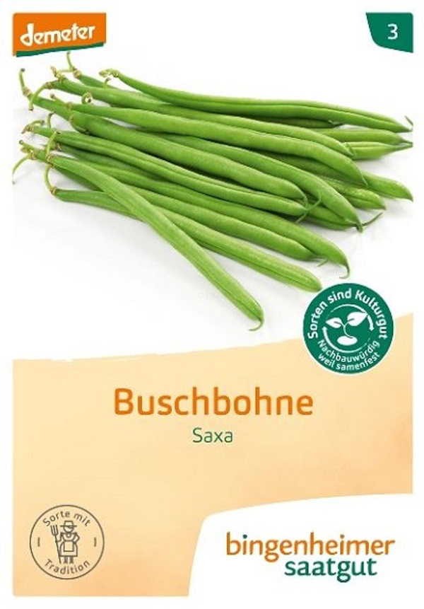 Produktfoto zu Saatgut Buschbohnen Saxa