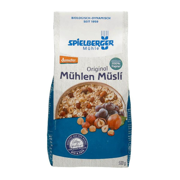 Produktfoto zu Aktionsset Original Mühlen Müsli, 500 g + gratis Müslibackblech