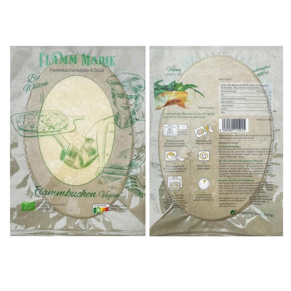 Produktfoto zu Weizen Flammkuchenböden, 6 Stück