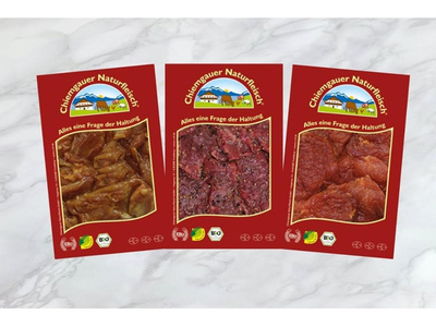 Produktfoto zu Raclette-Fleisch Schwein_Rind_Huhn mariniert, ca. 0,75 kg