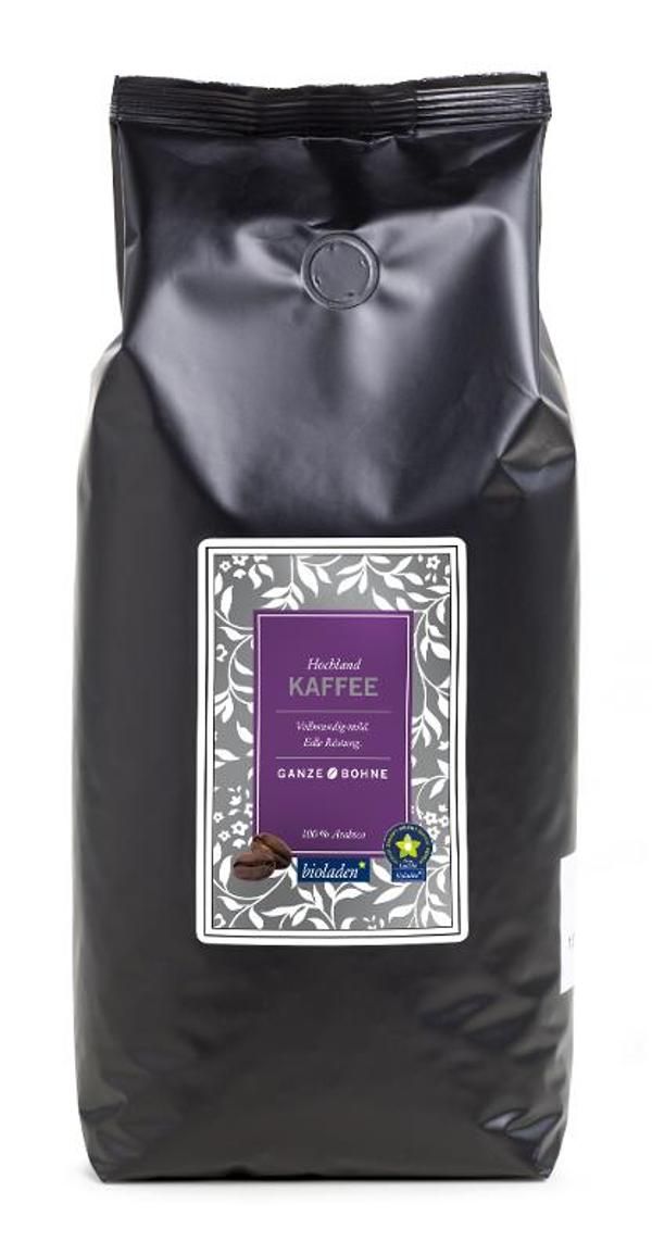 Produktfoto zu Hochlandkaffee ganze Bohne, 1 kg