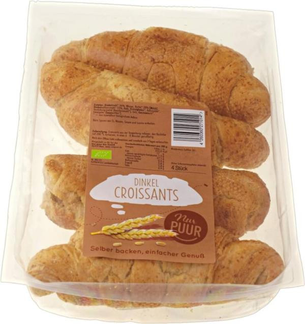 Produktfoto zu Dinkel Croissants, 4 Stück