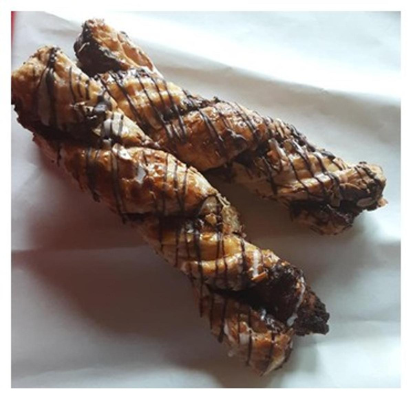 Produktfoto zu Dinkel Nuß-Twister - Bio-Backhaus Wüst