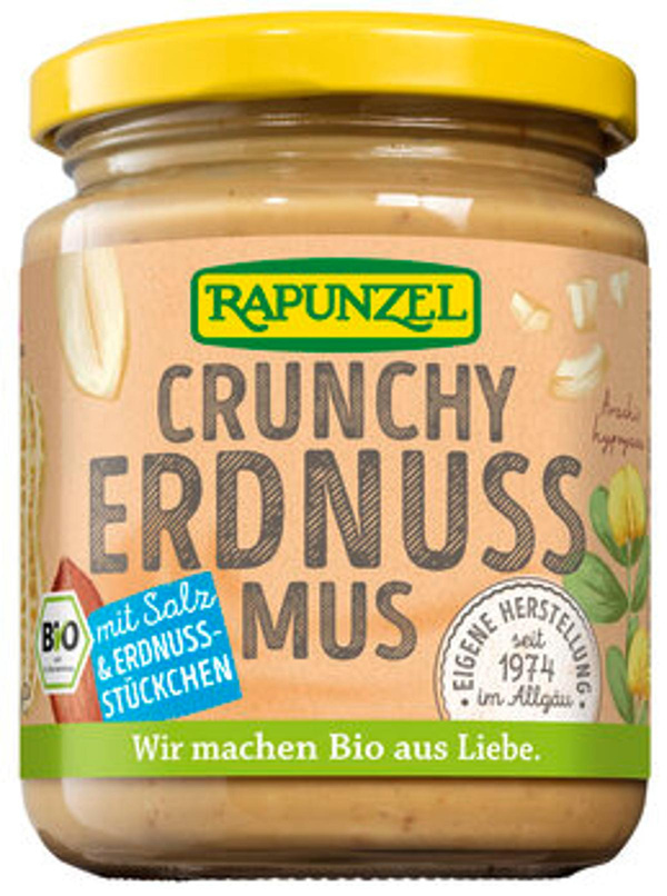 Produktfoto zu Erdnussmus Crunchy mit Salz, 250 g