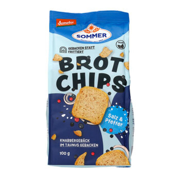 Produktfoto zu Brot Chips Salz & Pfeffer, 100 g