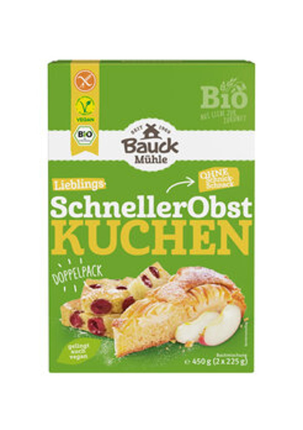 Produktfoto zu Schneller Obstkuchen, 450 g (2x 250 g Beutel) - 20% reduziert, MHD 26.08.2026