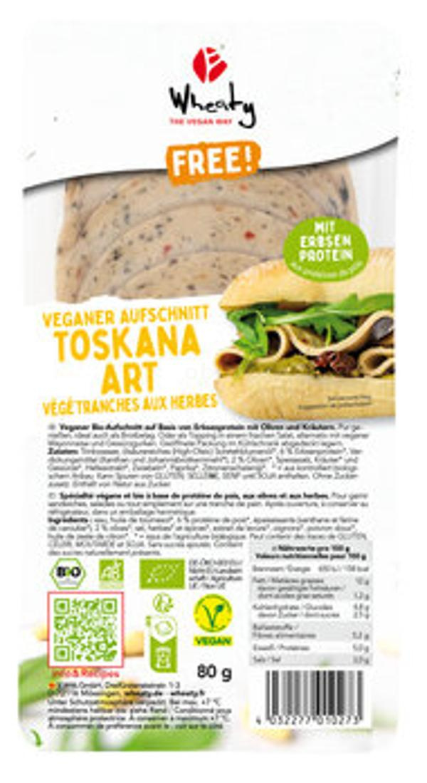 Produktfoto zu Veganer Aufschnitt Toskana Art, 80g