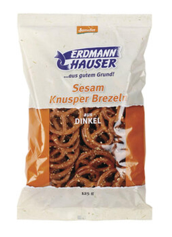 Produktfoto zu Dinkelknusperbrezel mit Sesam, 125 g