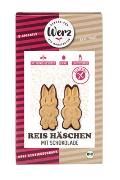Produktfoto zu Reis-Häschen Schoko glutenfrei, 125 g