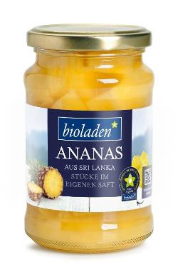 Produktfoto zu Ananasstücke, 350 g