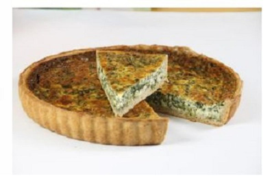 Produktfoto zu Spinat-Quiche, 8er (eckig) - Bio-Backhaus Wüst