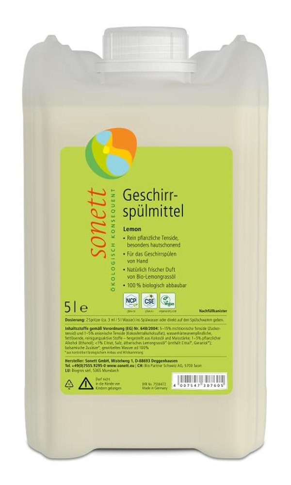Produktfoto zu Geschirrspülmittel Lemon, 5 l