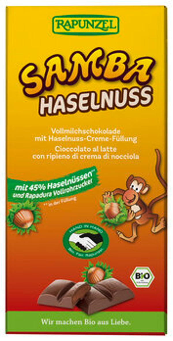 Produktfoto zu Samba Haselnuss Schokolade, 90 g