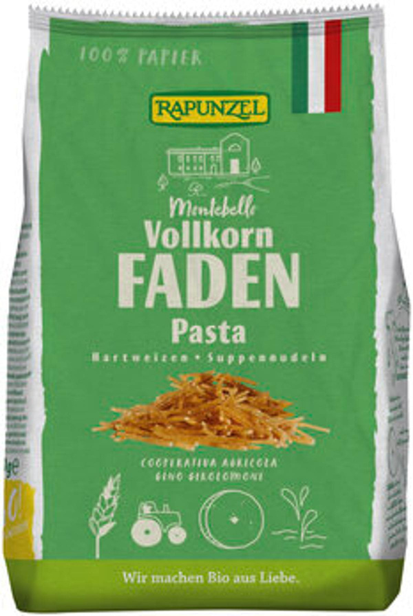 Produktfoto zu Faden Suppennudeln Vollkorn, 250 g