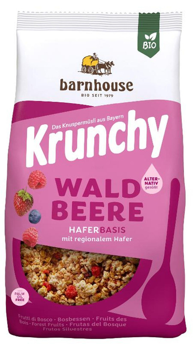 Produktfoto zu Krunchy PUR Waldbeere, 375 g