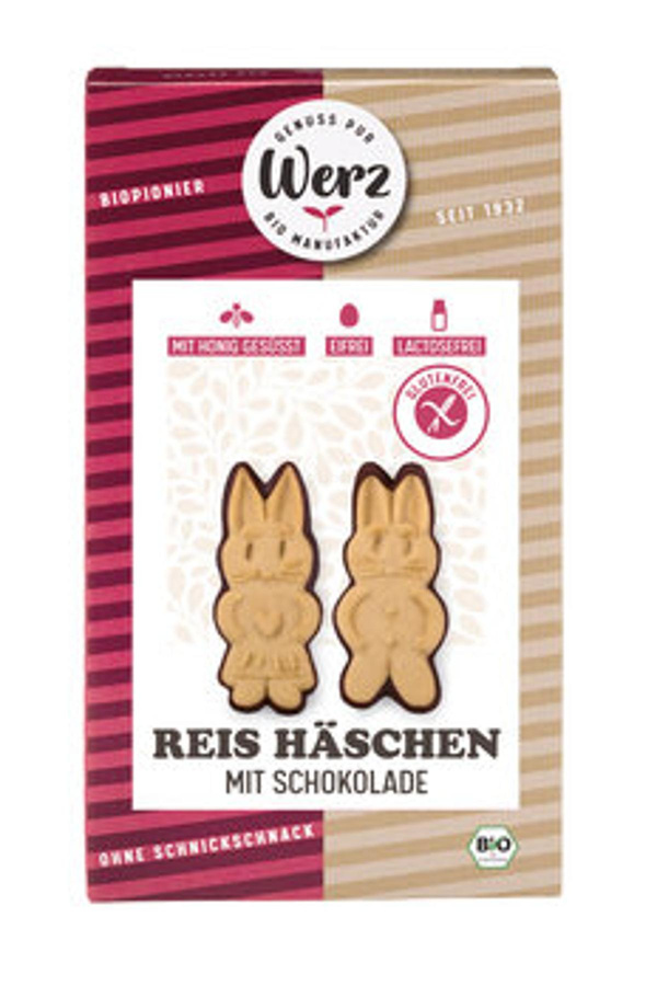 Produktfoto zu Reis-Häschen Schoko glutenfrei, 125 g