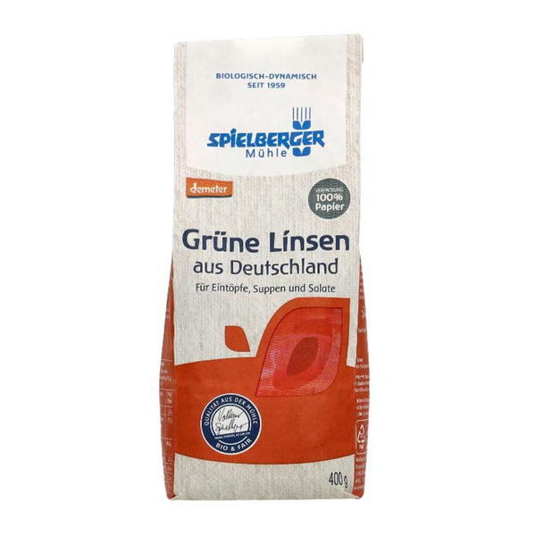 Produktfoto zu grüne Linsen, 400 g