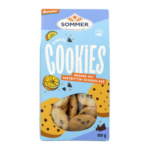 Produktfoto zu Dinkel Schoko-Orange Cookies, 150 g