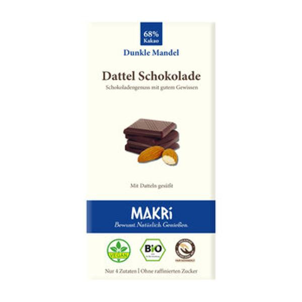 Produktfoto zu Dattel Schokolade Dunkle Mandel, 85 g