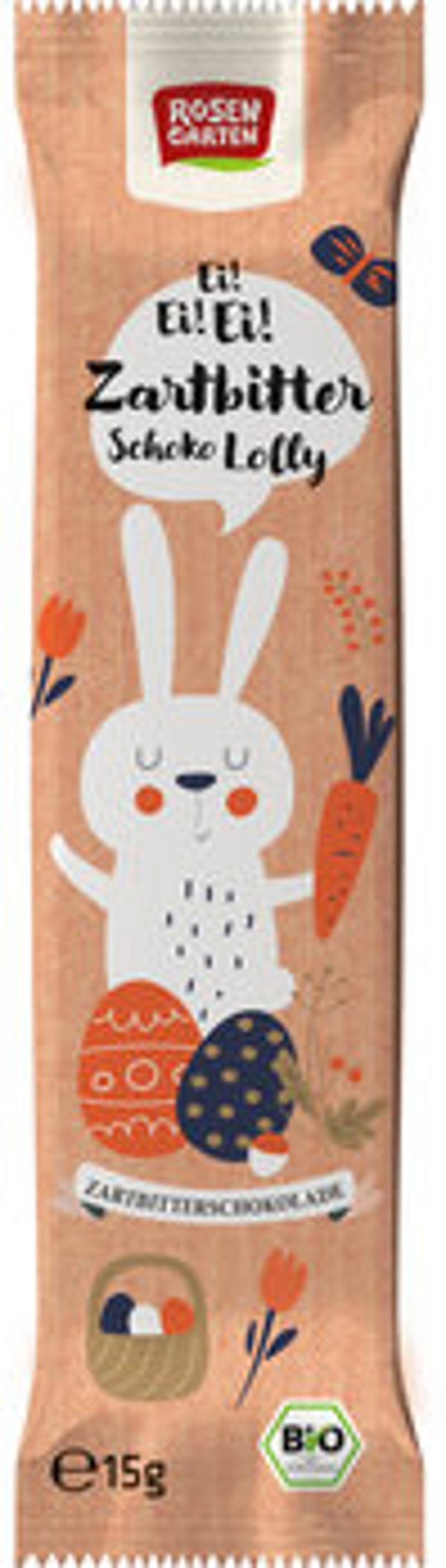 Produktfoto zu Zartbitter Schoko Lolly Hase