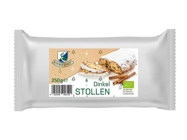 Produktfoto zu Dinkelstollen Vollkorn, 250 g - 50% reduziert